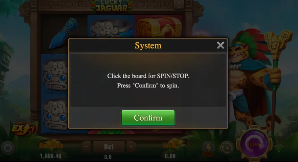 Lucky Jaguar casino - Game features and functions